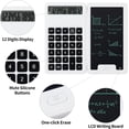 thumbnail image 3 of YSTIANN White Desktop Calculator with Notepad & Stylus - 12-Digit Large Display, Multi-Function for Office, School, Home & Basic Finance (Portable Design) WJ85-4872, 3 of 7