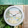 thumbnail image 3 of La Crosse 433-3841MV1T 15.75 inch Indoor/Outdoor Quartz Wall Clock w/Temp - Changes in Latitudes, 3 of 7
