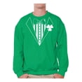 thumbnail image 1 of Awkward Styles Men's Tuxedo St. Patricks Day Lucky Clover Graphic Sweatshirt Tops, 1 of 4