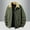 Army Green, variant on Men's Corduroy Jacket Solid Color Lamb Wool Velvet Long Sleeve Casual Top Warm Fall Fashion