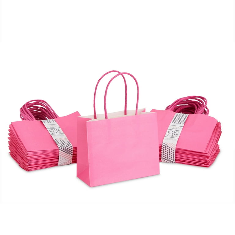 45pcs/Set Mini Plastic Gift Bags With Handles, Suitable For Party Jewelry  Shop Gift Packaging