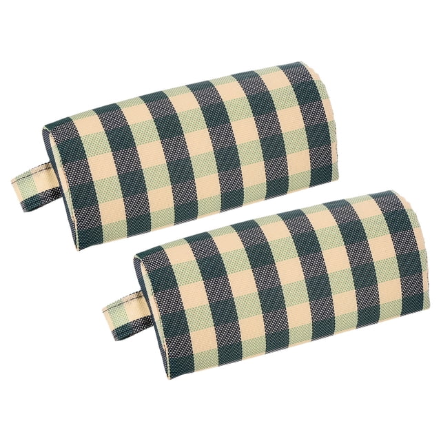 Uxcell Zero Gravity Chair Pillow, Recliner Replacement Pillow, Green Checkered 2 Pack