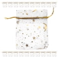 thumbnail image 2 of CIMAXIC Party 100PCS Organza Drawstring Bags Breathable Mesh Pouches with Star and Moon Pattern for Jewelry Presents and Party Favors,3.54"X2.76"X0.2", 2 of 4
