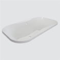 thumbnail image 1 of 66 x 36 in. Contemporary Acrylic Contoured Drop in Bath Tub, White, 1 of 1