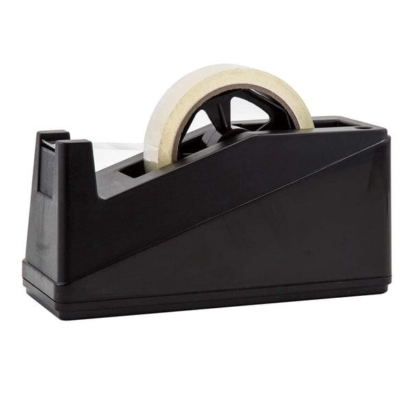 Royal Imports Dispensador de cinta adhesiva para escritorio (se adapta a núcleos de 1 y 3 pulgadas) resistente premium para oficina, hogar, escuela, biblioteca, manualidades, envoltura de regalos con