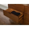 thumbnail image 6 of Linon Reid Mid-Century 6-Drawer Dresser, Medium Brown, 6 of 20