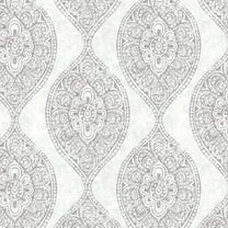 Waverly Inspirations 100% Cotton Duck 54" Ogee Grey Color Sewing Fabric by the Yard