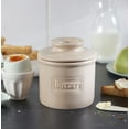 thumbnail image 4 of Butter Bell® Crock – Café Matte Beige Ceramic Butter Holder with Lid, Keeper for Spreadable Butter, 4 of 10