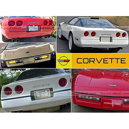 BDTrims | Front & Rear Plastic Letters Inserts for 1984-1990 Corvette C4 Models