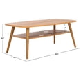 thumbnail image 3 of SAFAVIEH Karou Modern 2 Tier Wood Coffee Table, Oak, 3 of 10