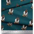 thumbnail image 3 of Soimoi Velvet Fabric Bow,Hat & Pug Dog Fabric Prints by Yard 58 Inch Wide, 3 of 3