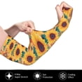 thumbnail image 3 of Daiia Bohemian Sunflower UV Sun Protection Arm Sleeves - Cooling Compression Arm Sleeve - Sports & UV Arm Sleeves for Men & Women, 3 of 8