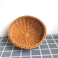thumbnail image 4 of Fruit Baskets Bread Bowl Food Storage In Kitchen Room Vintage Decorative Rattan Wicker Basket Serving Snack Key Holder, 4 of 9