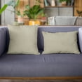 thumbnail image 2 of Plutus Stonewash Waffle Textured Solid, Sort Of A Waffle Texture Luxury Throw Pillow - Double sided 12" x 20", 2 of 5