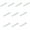 White, variant on Pack of 10 Furniture Levelers Plastic Shims Home Accessory for Stabilizing Tables Chairs Fridge Toilet Sturdy Designs