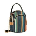 thumbnail image 7 of FORMRS Crossbody Bag for Women Quilted Travel Shoulder Cell Phone Purse with Chain Strap Handbag, Navy Blue Stripes, 7 of 7
