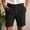 Black, variant on WIZUTIZ Mens Linen Shorts Elastic Waist Shorts Casual Summer Lightweight Cotton Linen Pants with Pockets
