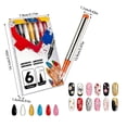 thumbnail image 3 of NEW 6/12/24 Colors Nail Arts Markers Pens Set, Nail Art Markers, Nail Art Pens, Complete set for creative nail art production 6 Colors, 3 of 7