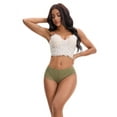 thumbnail image 4 of Unique Bargains Mid Rise Breathable Lace Underwear Briefs S Green, 4 of 6
