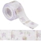 thumbnail image 1 of Cinta de gasa con flores de 10 yardas, 40 mm, cintas florales de tela, ribetes de satén con estampado lila, flores de rosas, ribete de encaje jacquard, envoltura de regalos decorativa, 1 of 6