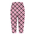 thumbnail image 4 of Ladies Casual Pants Sweatpants Capris Ladies Print Pants Bottom Drawstring Joggers Ladies Summer Pants Pink M, 4 of 4