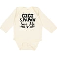 thumbnail image 3 of Inktastic Gigi and Papaw Love Me Boys or Girls Long Sleeve Baby Bodysuit, 3 of 5