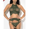 thumbnail image 1 of Traje de tres piezas con tirantes de tres puntos sexy popular europeo y americano con encaje hueco, 1 of 4