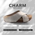thumbnail image 3 of VOLATILE Women's Ablette Criss Cross Wedge Sandal, Champagne Snake, 8, 3 of 6