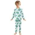 thumbnail image 3 of joogoo Turtles in Ocean Pajamas Set Long Sleeve Soft Cotton Sleepwear 2 Piece 24M, 3 of 7