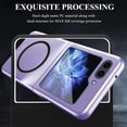 thumbnail image 4 of Compatible with Magsafe Case for Samsung Galaxy Z Flip 5 Case with Hinge Protector,Matte Skin Magnetic Bumper Shockproof Hard Cover Phone Case for Galaxy Z Flip 5 Case,Samsung Flip 5 Case Purple, 4 of 13