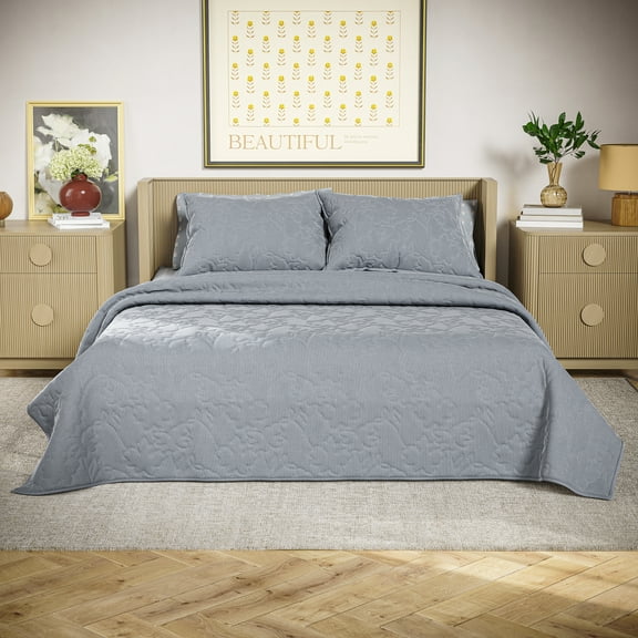 Beautiful The Beautiful Bedding Collection by Drew Barrymore Cotton Slub Quilts, King - Reversible