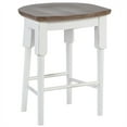 thumbnail image 2 of Home Square 24" Wood Counter Height Stool in Oak and White - Set of 2, 2 of 5