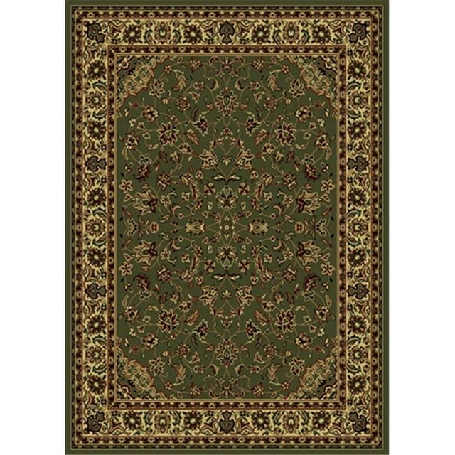 953-1210-SAGE Castello Rectangular Sage Green Traditional Italy Area Rug, 3 ft. 3 in. W x 4 ft. 11 in. H