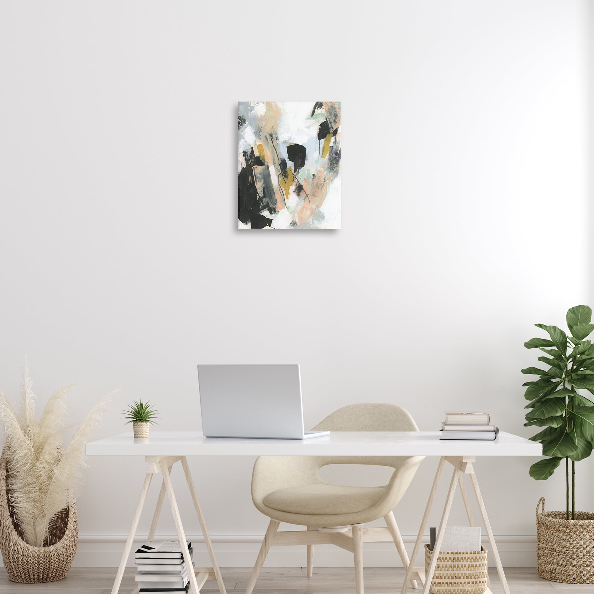 Stupell Industries Bold Streaks of Paint Abstract Painting Wrapped Canvas Art Print Wall Art, 16 x 20