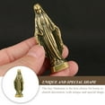 thumbnail image 2 of 1Set Miniature Brass Maria Statue Golden Virgin Mary Ornament For Home Decor, 2 of 8