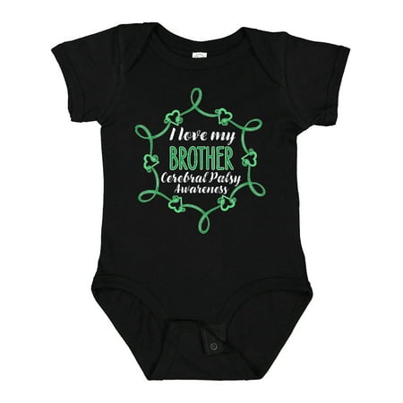 

Inktastic I Love My Brother Cerebral Palsy Awareness Gift Baby Boy or Baby Girl Bodysuit