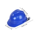 thumbnail image 4 of Casco de seguridad Gorra de plástico para casco, protección portátil ajustable para la cabeza para el trabajador, azul Inevent AF000052-02, 4 of 7