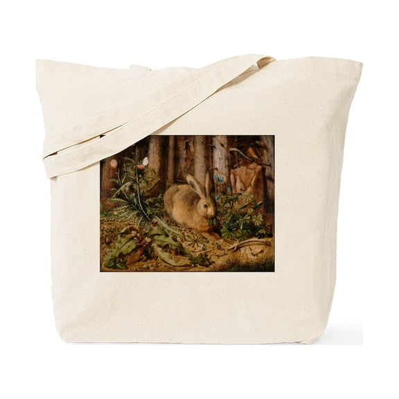 CafePress - Hare In The Forest Tote Bag - Unisex Canvas Tote Bag, Beige, 1-Piece
