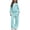 Light Blue, variant on BLCHUNen Clothes for Girls 2 Piece Outfit Casual Hooded Workout Sweatshirts Wide Leg Print Pants Lightweight Workout Sets,White1