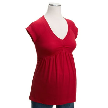 Maternity V-Neck Empire-Waist Tee