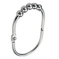 thumbnail image 6 of Wide Shower Curtain Rings / Hooks Set, DecorativePolished Chrome Finish, Easy Glide, 6 of 11
