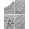 thumbnail image 6 of Fancyglim Sweaters for Women Long Sleeve Crew Neck Shirts Casual Loose Fall Tunic Tops Pullover Light Gray S, 6 of 8