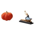 thumbnail image 1 of Almohadas de calabaza de Halloween, adorno de bailarina de ballet, figura de almohada rellena, decoración, cojín decorativo para sofá, estatua de bail, 1 of 8