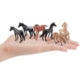 thumbnail image 3 of 6x de Caballos Realistas Modelos Colección de Simulación Juguetes Educativos para Edades Tempranas de Animales , CUTICAT Figura Animales Miniaturas, 3 of 8