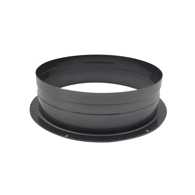 Brida de conexión de conducto,Brida de conexión para conducto TZ-160 redonda,negra,resistente,Conector de conducto de ventilación de aire Tubo de ventilación recto,Conector de tubería de
