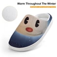 thumbnail image 4 of Cuphead Mugman Kid's Cotton Slippers Winter Warm Soft Plush Slippers with Rubber Sole Non-Slip Indoor Outdoor Slip on Shoes Fluffy House Slippers For Boys Girls Teen, 4 of 8