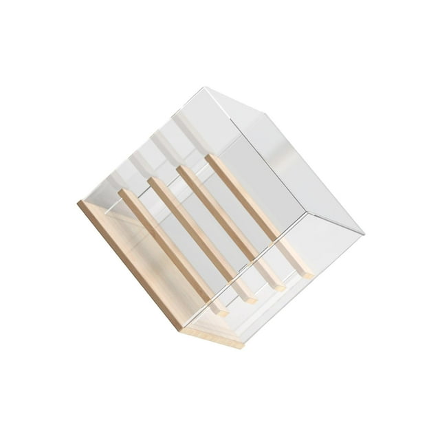 fastboy Acrylic Figure Display Case Mini Action Case Figure Storage for Home Bedroom 5 Tier 32x32x32.5cm