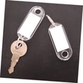 thumbnail image 2 of 50pcs Plastic Assorted Color Key Tags ID Tags Key Labels with Spilt Key Ring Practical Key Label Tags Key Tag Paper, 2 of 5
