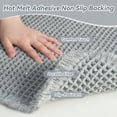 thumbnail image 4 of SIXHOME Bathroom Rugs Waffle Bathroom Runner 2' x 6' Super Soft Absorbent Non Slip Bath Mat Beside Tub Rubber Backed Machine Washable Bathroom Rugs with Tassels Boho Bathroom Decor Gray, 4 of 8
