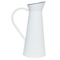 Mainstays Floral Iron Ceramic Pitcher, 15", White